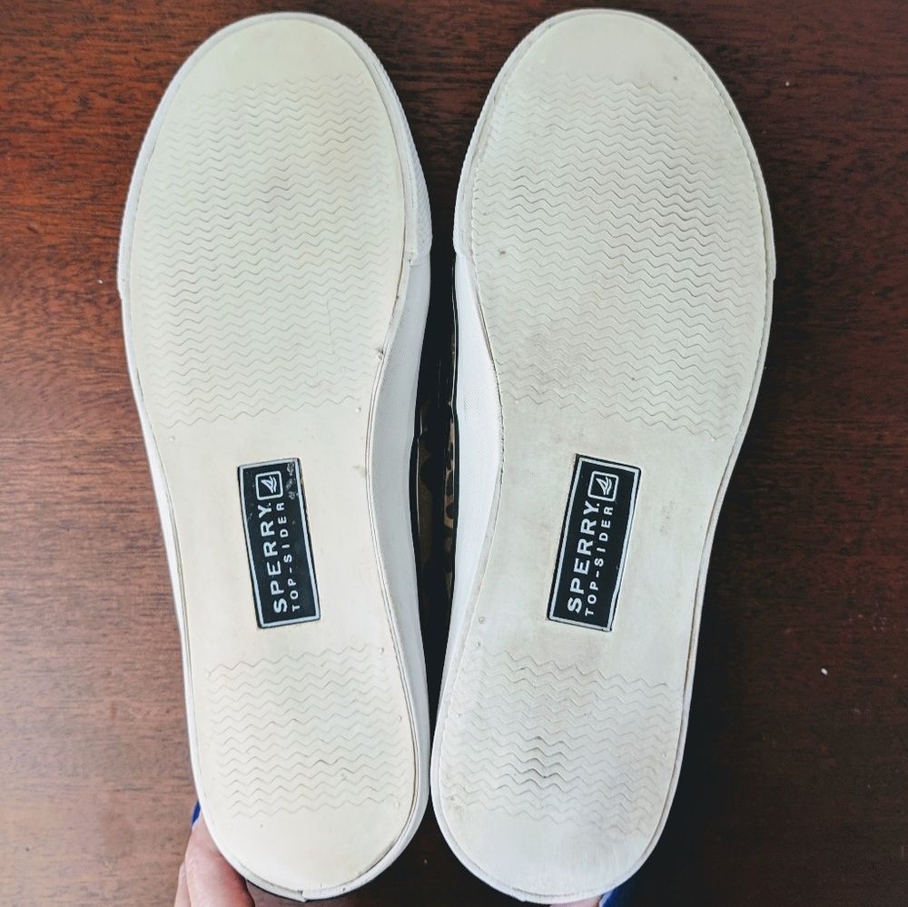 Sperry Topsider Leopard-print Boat Shoes - Picture 5 of 6